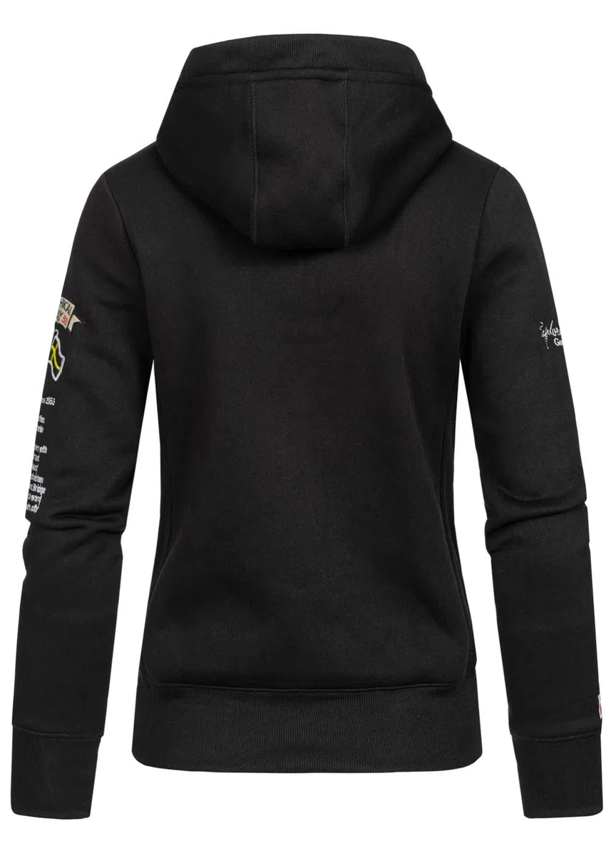 Geographical Norway Gymclass Lady - Sudaderas Mujer con Capucha Y Bolsillos - Sudadera Manga Larga Chaqueta Caliente - Cremallera Jersey Mujeres Primavera Verano Otoño Invierno
