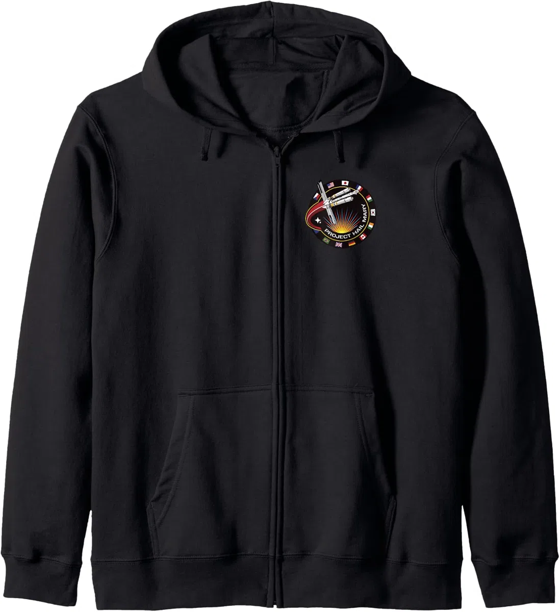 Project Hail Mary Mission Badge Pocket Logo Sudadera con Capucha