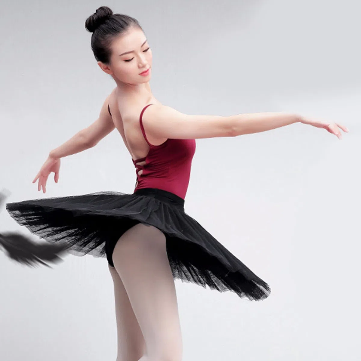 Falda tutú de tul con cintura elástica de 7 capas, falda de ballet para panqueques, bragas integradas para entusiastas del cosplay, falda tutú de panqueques, Negro, M