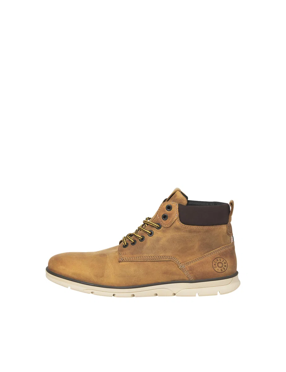 JACK & JONES Jfwtubar Piel Honey Sn Botas cortas al tobilloHombre