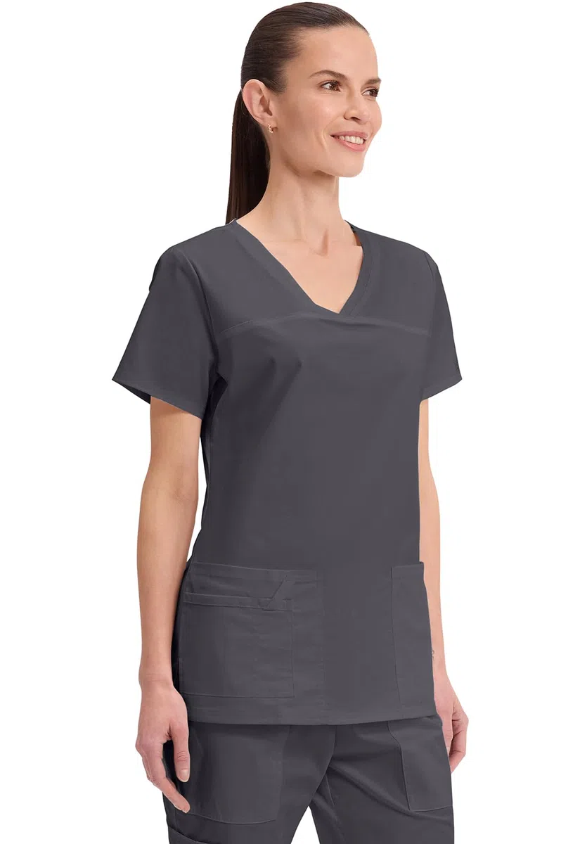 Cherokee Workwear Core Stretch V-Neck Scrubs Shirt Camisa de Traje médico para Mujer