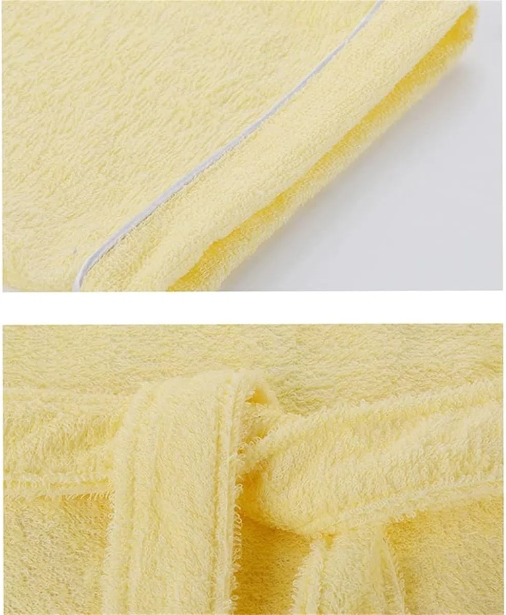 Bata de Casa Camisones Unisex Albornoz Casual Color Sólido Suave Camisón Absorbente Pijamas Bathrobe
