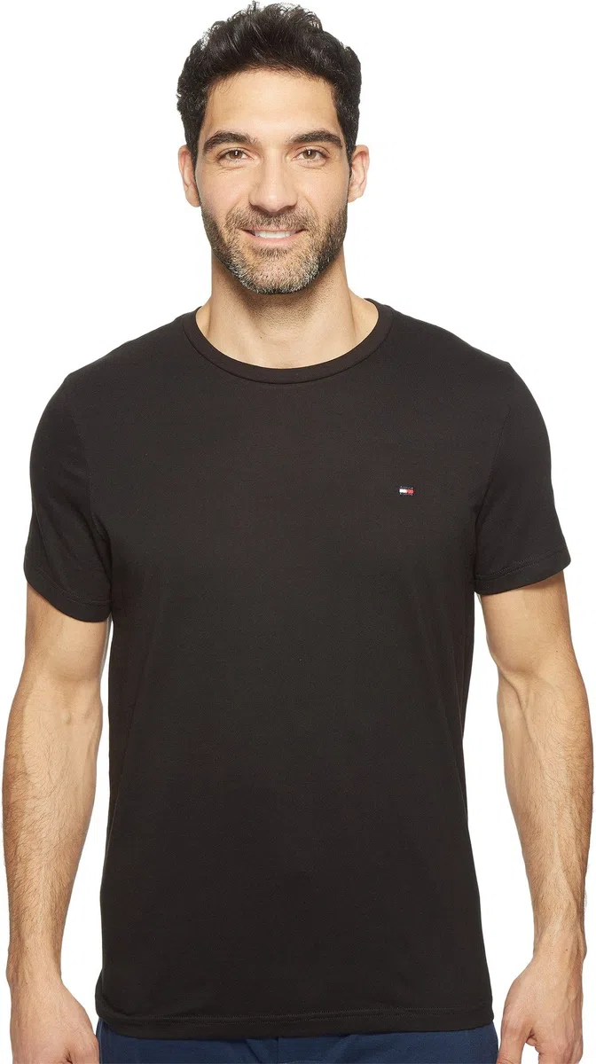 Tommy Hilfiger Short Sleeve Round Neck T-Shirt Camiseta de Pijama para Hombre
