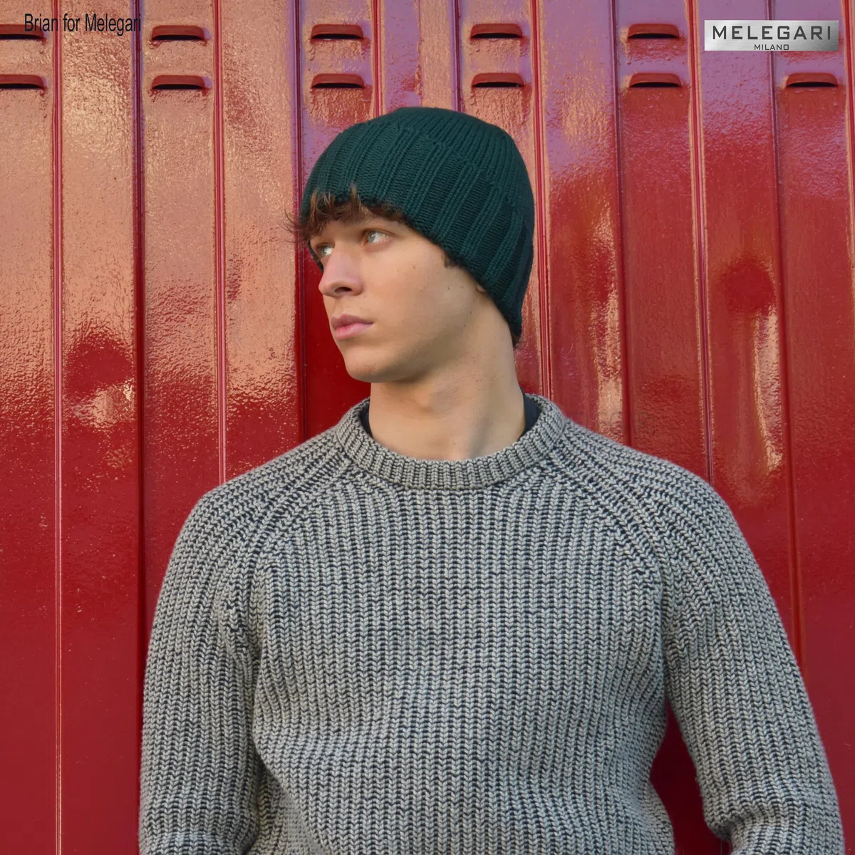 MELEGARI Gorro gorro borde alto | Beanie Varese | pura lana merino | Made in Italy