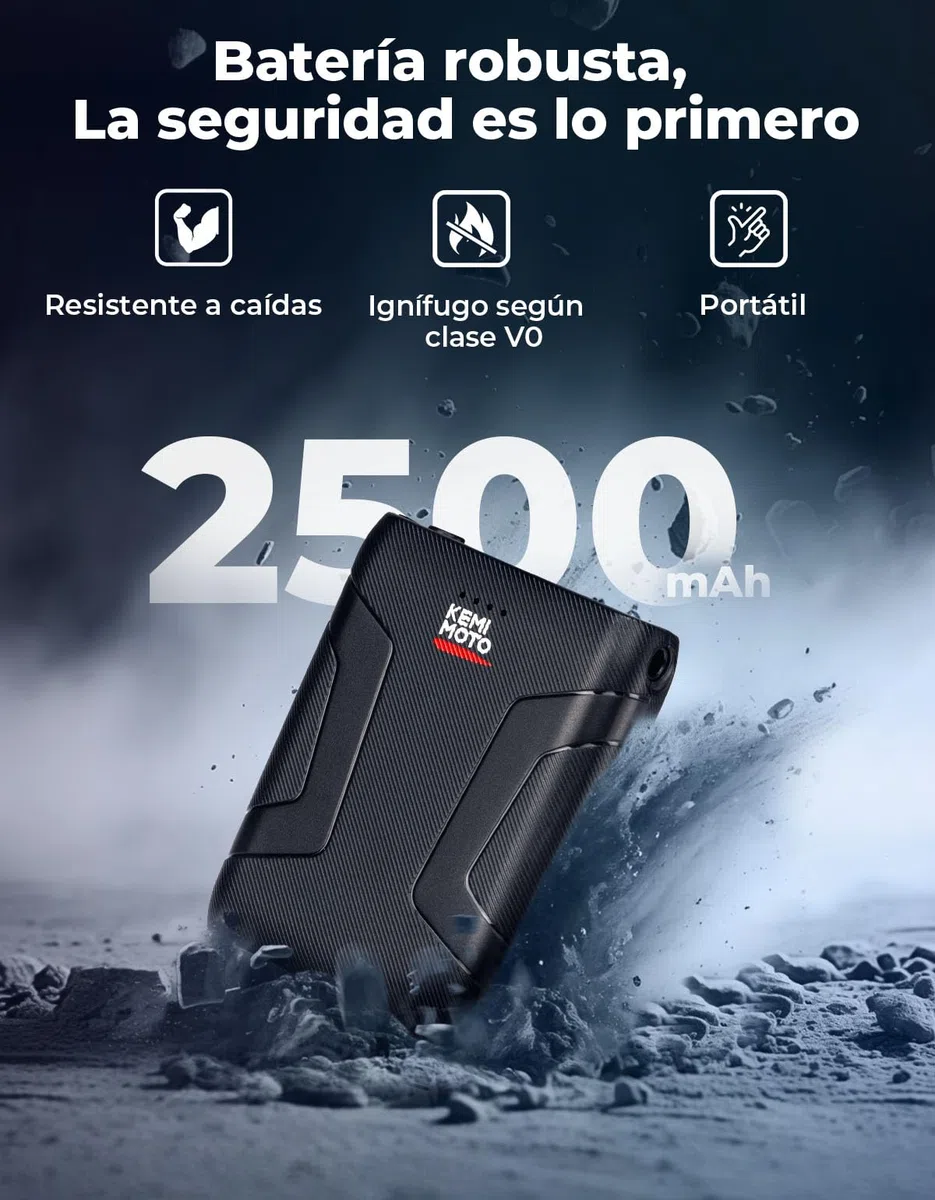 KEMIMOTO Guantes Moto Calefactables, Retención de Calor Desde -20℃ a -5℃, con Protección de Almohadilla EVA, 3 Niveles de Calefacción y 2500mAH, Esquí, Patinaje Actividades de Invierno