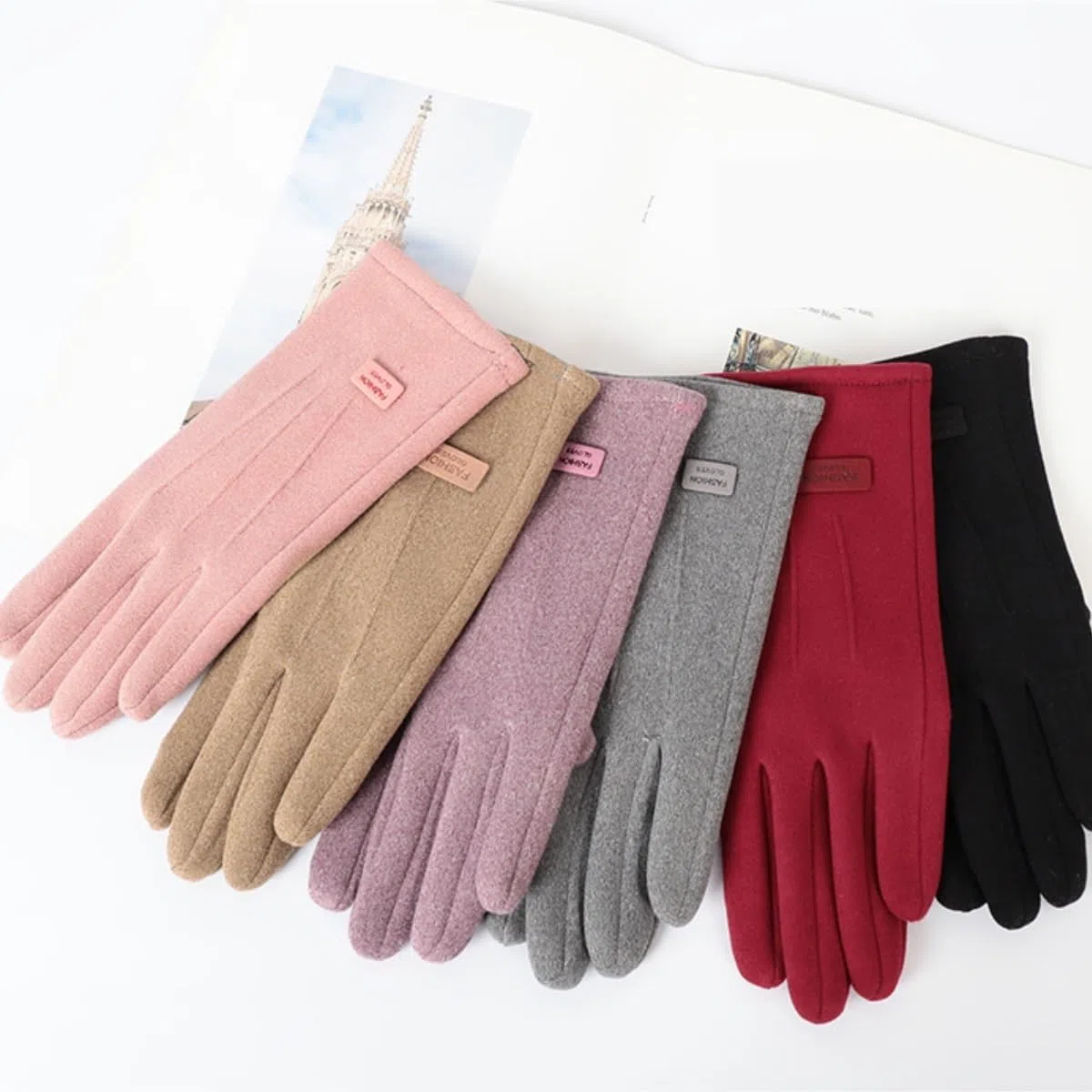 Guantes Viento Deportivos Guantes Cálidos Con Pantalla Táctil De Invierno For Mujer, Gruesos Forro Polar Doble Cara Regalos De Invierno