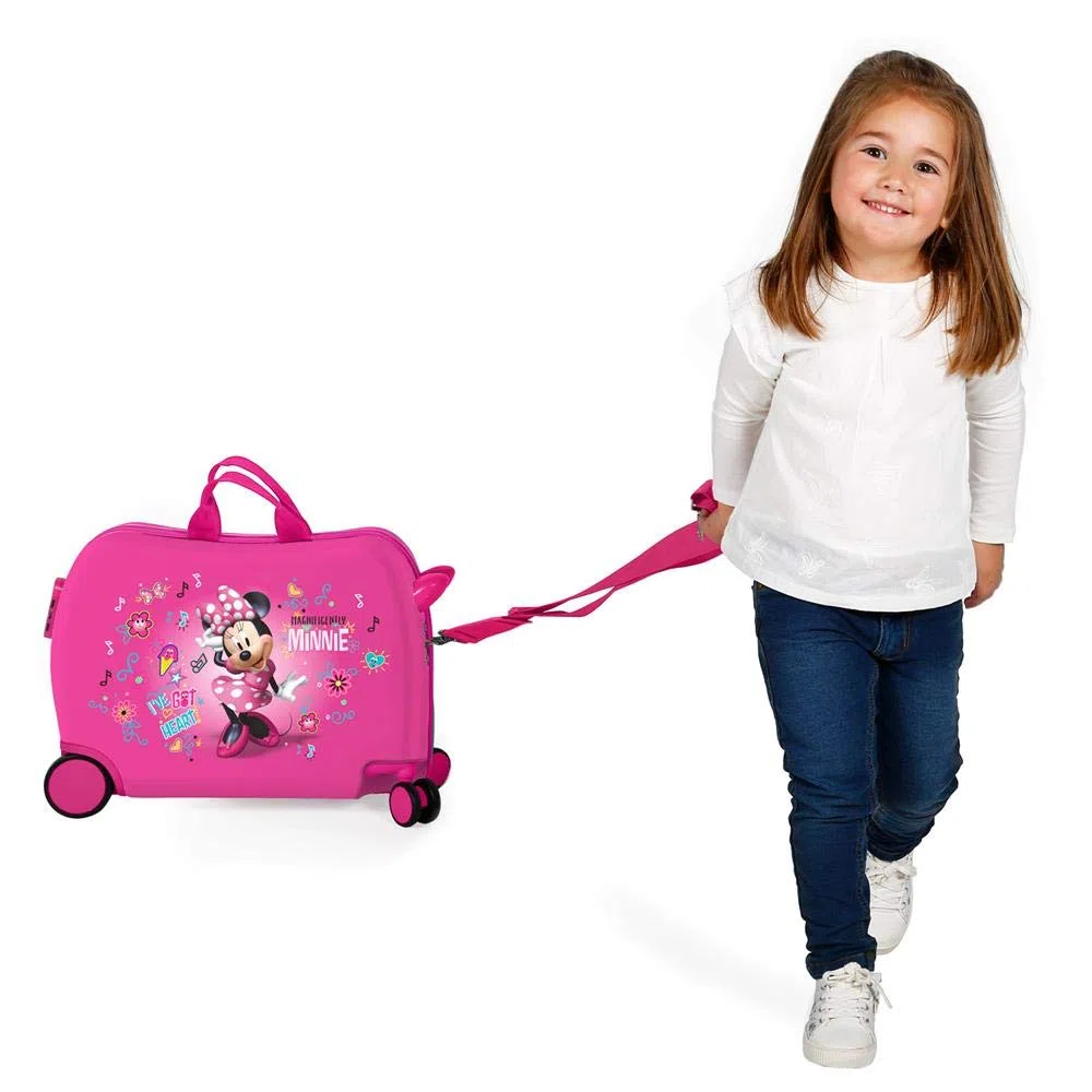 Disney Minnie Stickers Maleta Infantil Rosa 50x38x20 cms Rígida ABS Cierre combinación 34L 2,1Kgs 2 Ruedas Equipaje de Mano