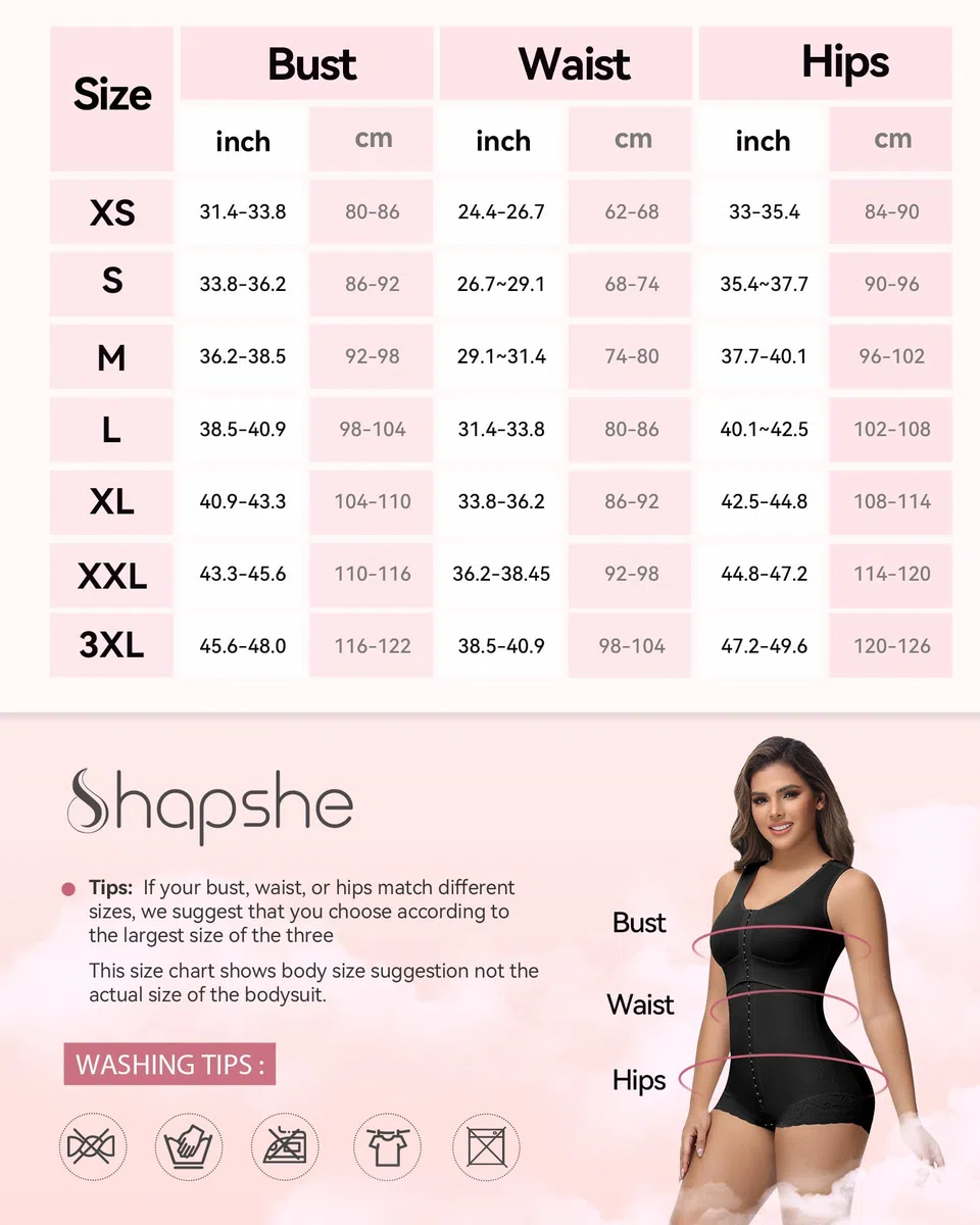 SHAPSHE Fajas Colombianas Moldeadoras BBL Post Cirugía Etapa 2/3 Moldeadora de cuerpo Control de abdomen Prendas moldeadoras de alta compresión