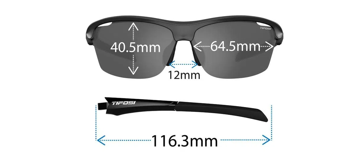 Tifosi Gafas de sol intensas, hierro, talla única, Hierro, Talla única