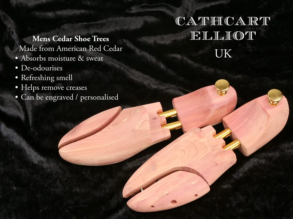 Hormas de madera de cedro aromática para zapatos de hombre de Cathcart Elliot