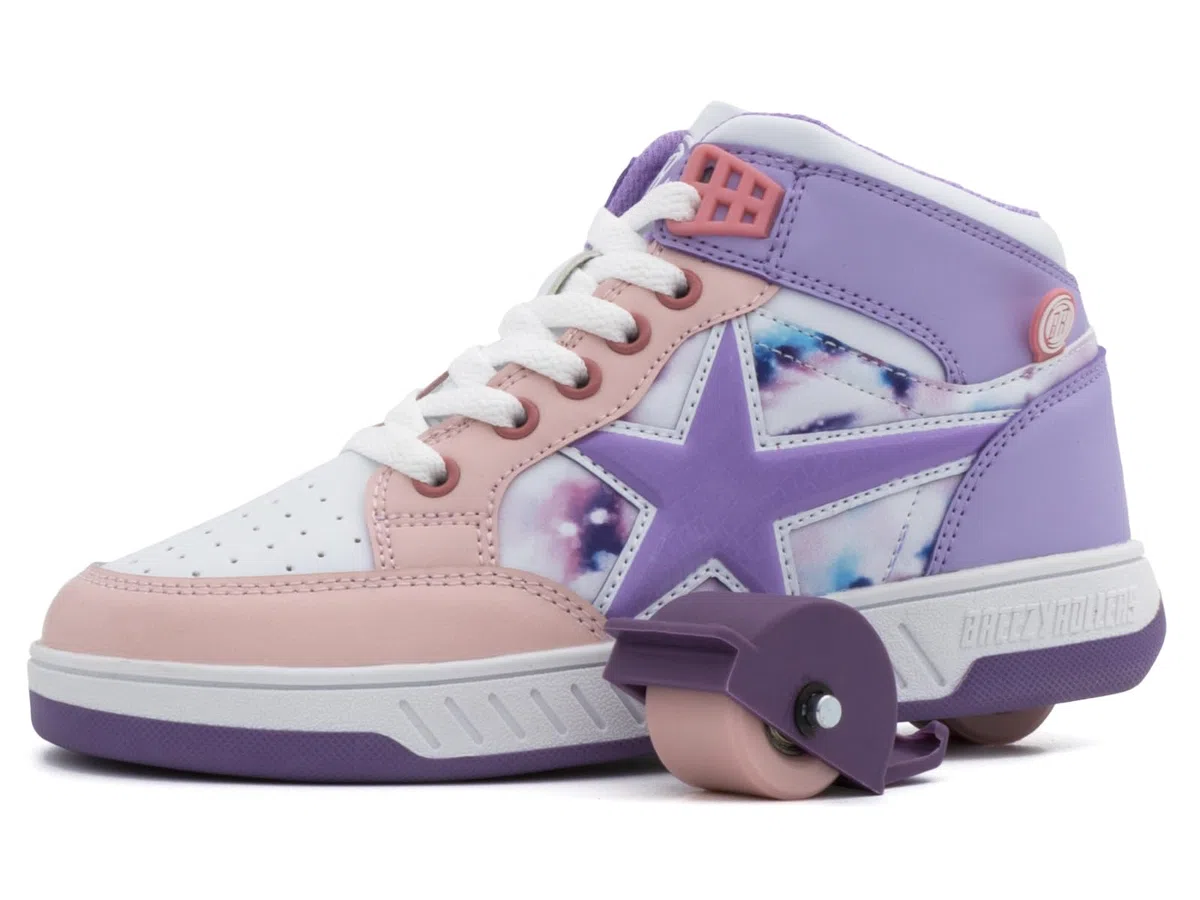Breezy Rollers Zapatos con Ruedas para Niños | Zapatillas-Patines Infantiles | De Zapatos Callejeros a Patines en Segundos | Sistema de Clic Patentado | Zapatillas con Ruedas para Niñas y Niños