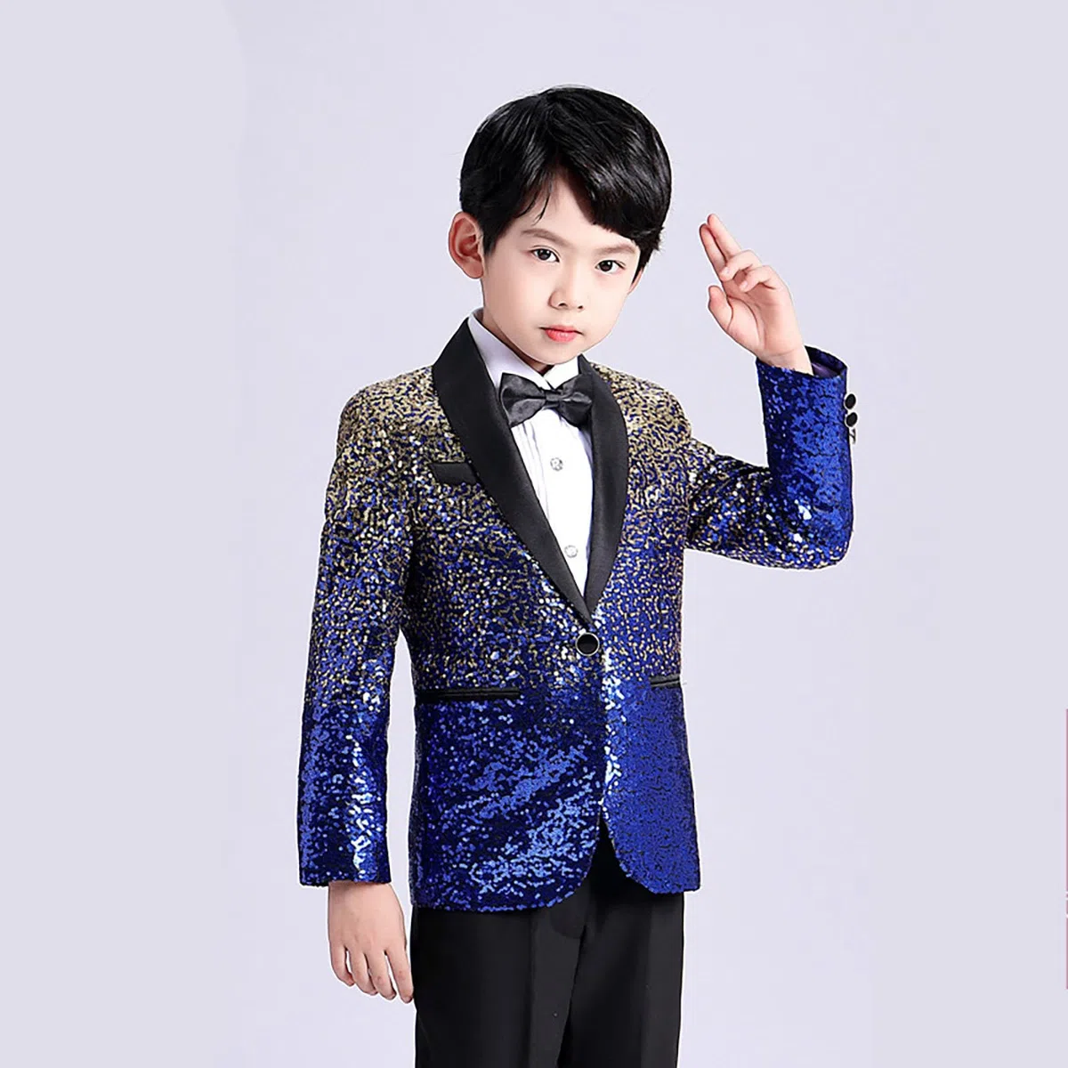 Genérico Cazadora Efecto Piel Niño - Elegante Chaqueta De Traje Infantil con Corbata De para Eventos Formales Y Celebraciones