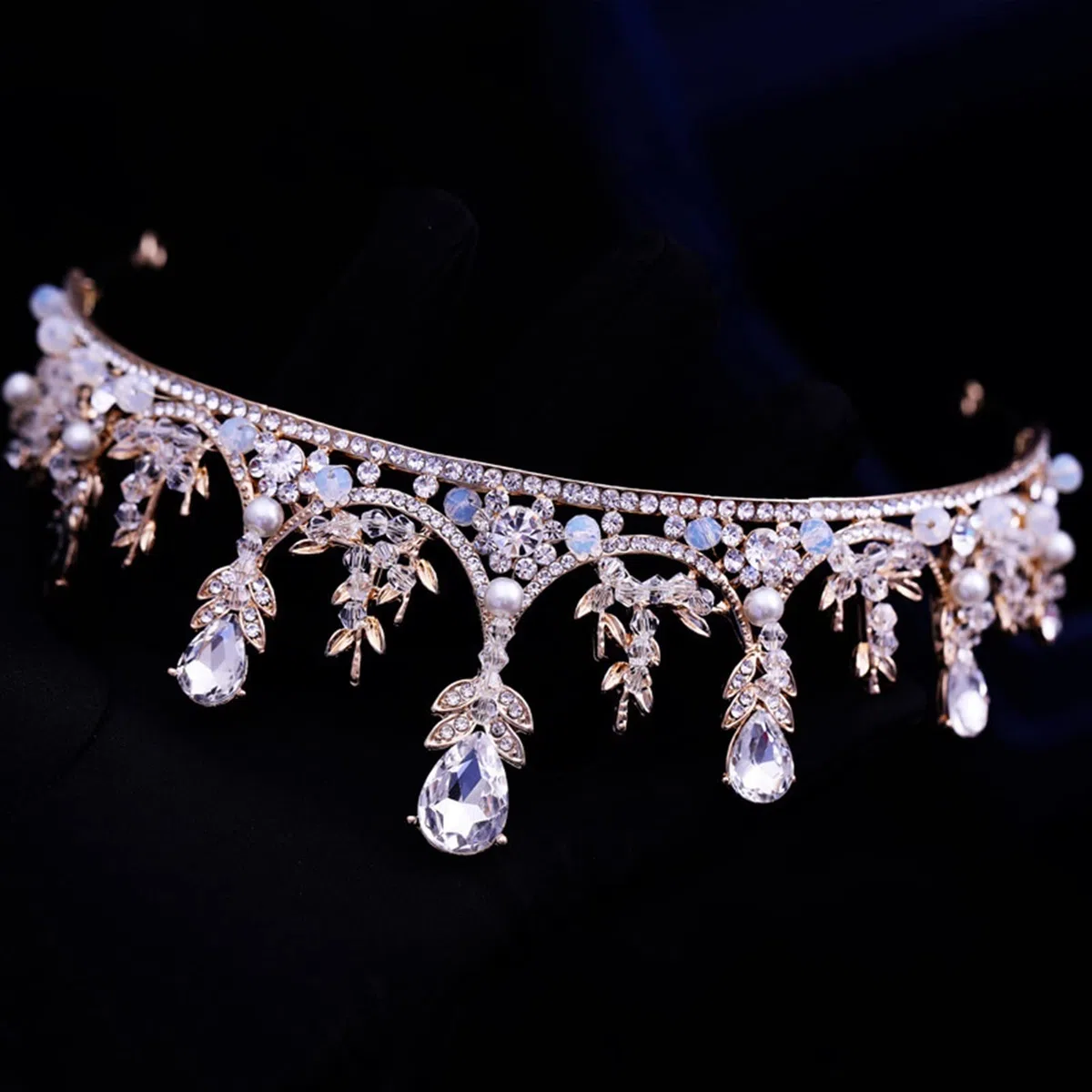 Tocados de Boda Novia Crown Princess Accesorios for el Cabello de la Boda Crown Accesorios for el Cabello Decoración de la Boda Tocado Novia