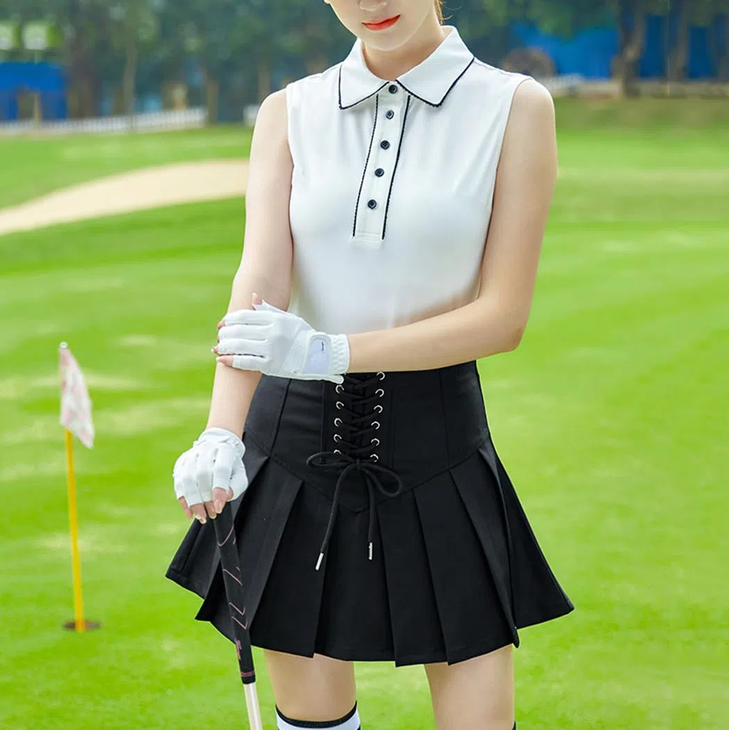LANGWEI Faldas De Tenis Plisadas para Mujer Faldas Pantalón De Golf De Talle Alto con Pantalones Cortos con Forro