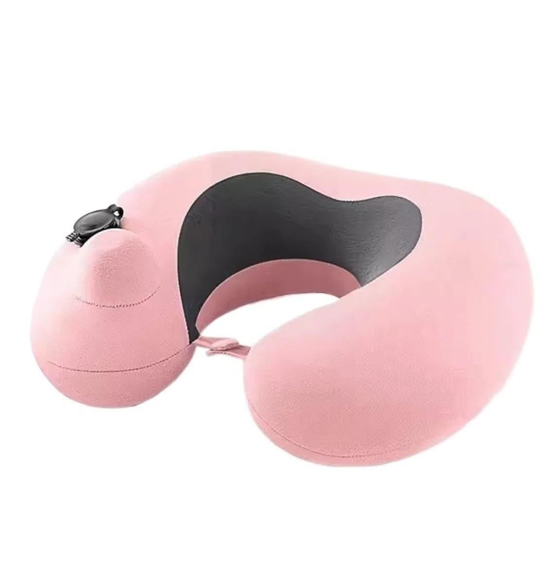 Almohada para El Cuello Almohada De Viaje Inflable, para El Cuello, Portátil Algodón En Forma U para Aviones, Hogar Soporte de Viaje de Cojín(Pink)