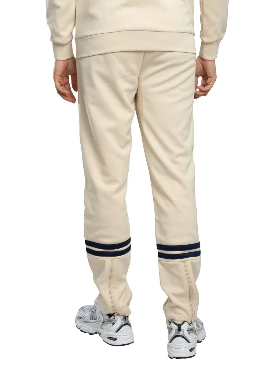 Sergio Tacchini Hombre Pantalones De Chándal Orion Track, Sandshell/Maritime Blue