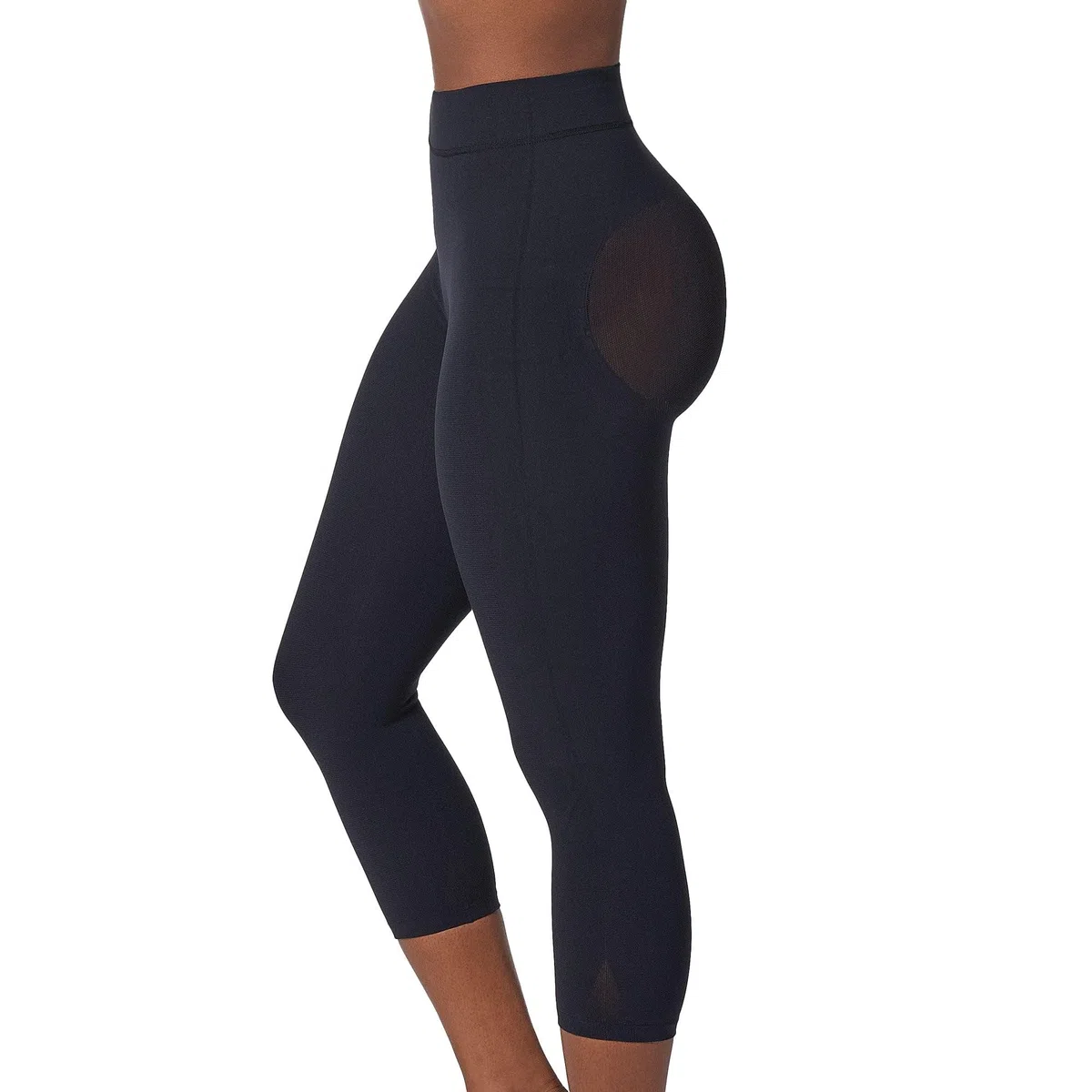 Faja Moldeadora sin Costuras de Cintura Alta para Levantamiento de glúteos Capri o Pantalones Cortos Faja más Delgada para Mujeres Control de Barriga