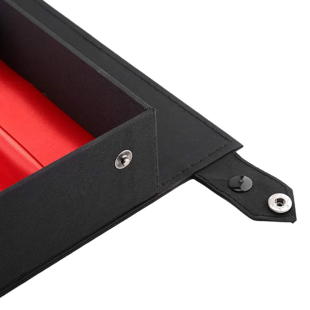 Dioche Estuche organizador para gafas de sol, 18 rejillas, caja de almacenamiento con botones de metal a presión, para almacenamiento de gafas, 47 x 37 x 6 cm