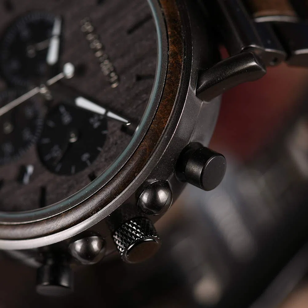 2win Reloj de Madera Grabado para Novio, mi Hombre, prometido, Marido, Relojes de Madera Personalizados para Hombres, cumpleaños, Aniversario, Reloj Personalizado, B-para-Novio, Pulsera