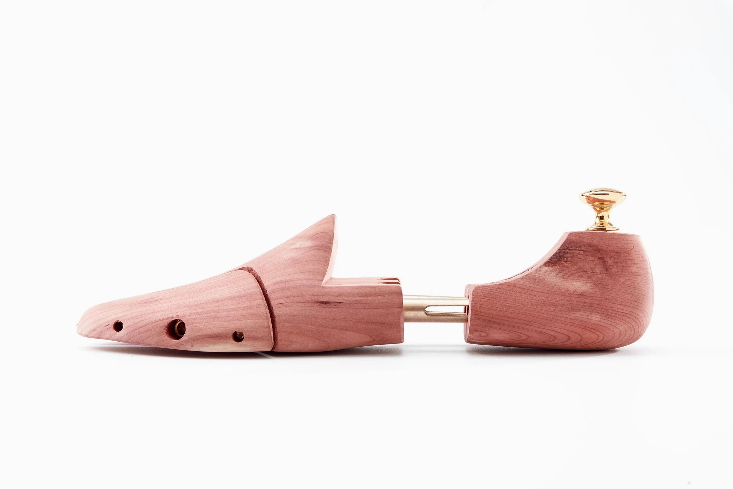 Cedar Shoe Tree,Horma de cedro con dos tubos, horma de cedro rojo para hombre, Hormas para zapatos de madera