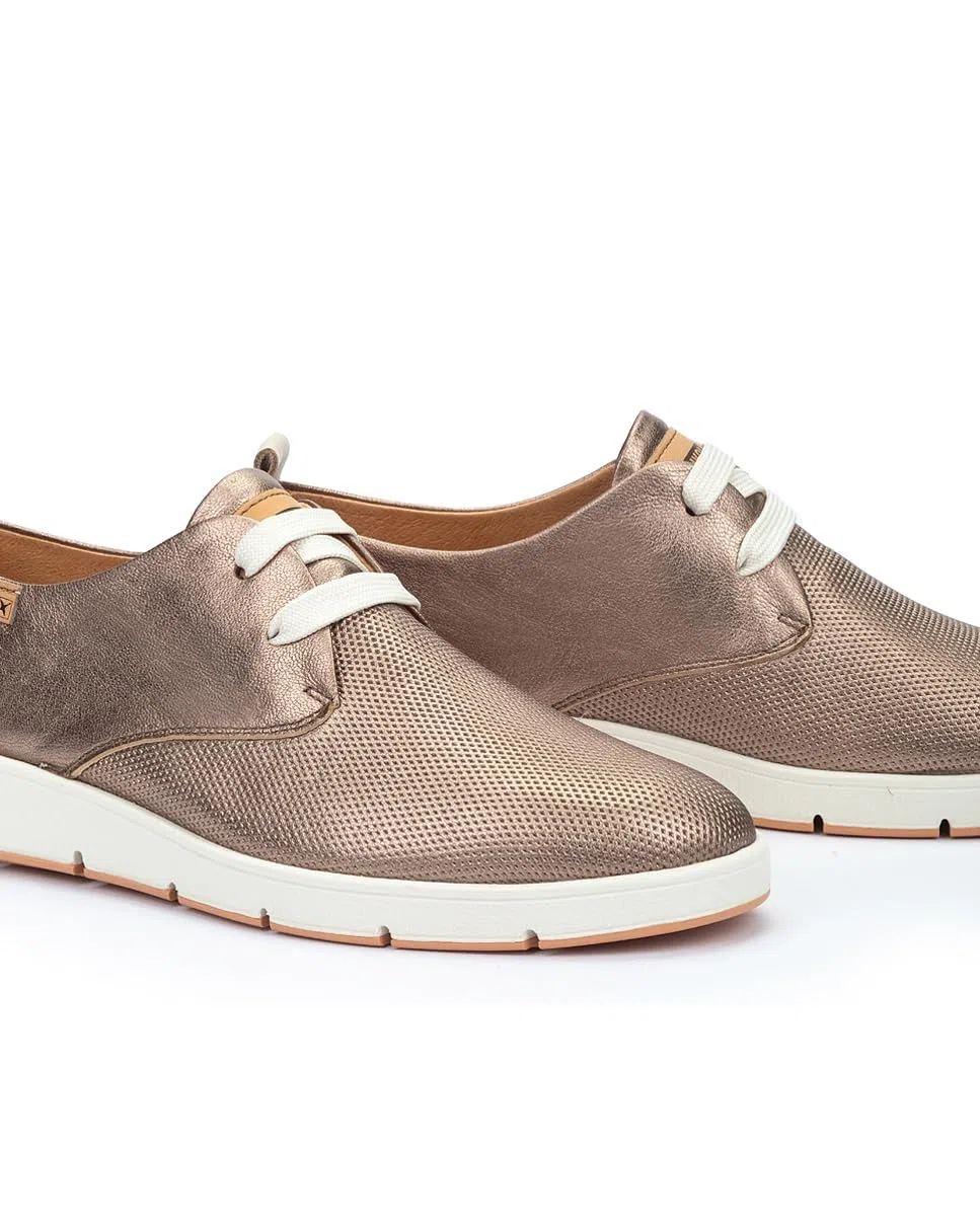 Pikolinos Madrid Zapatos Cordones Mujer | en Cuero | Suela Extraligera