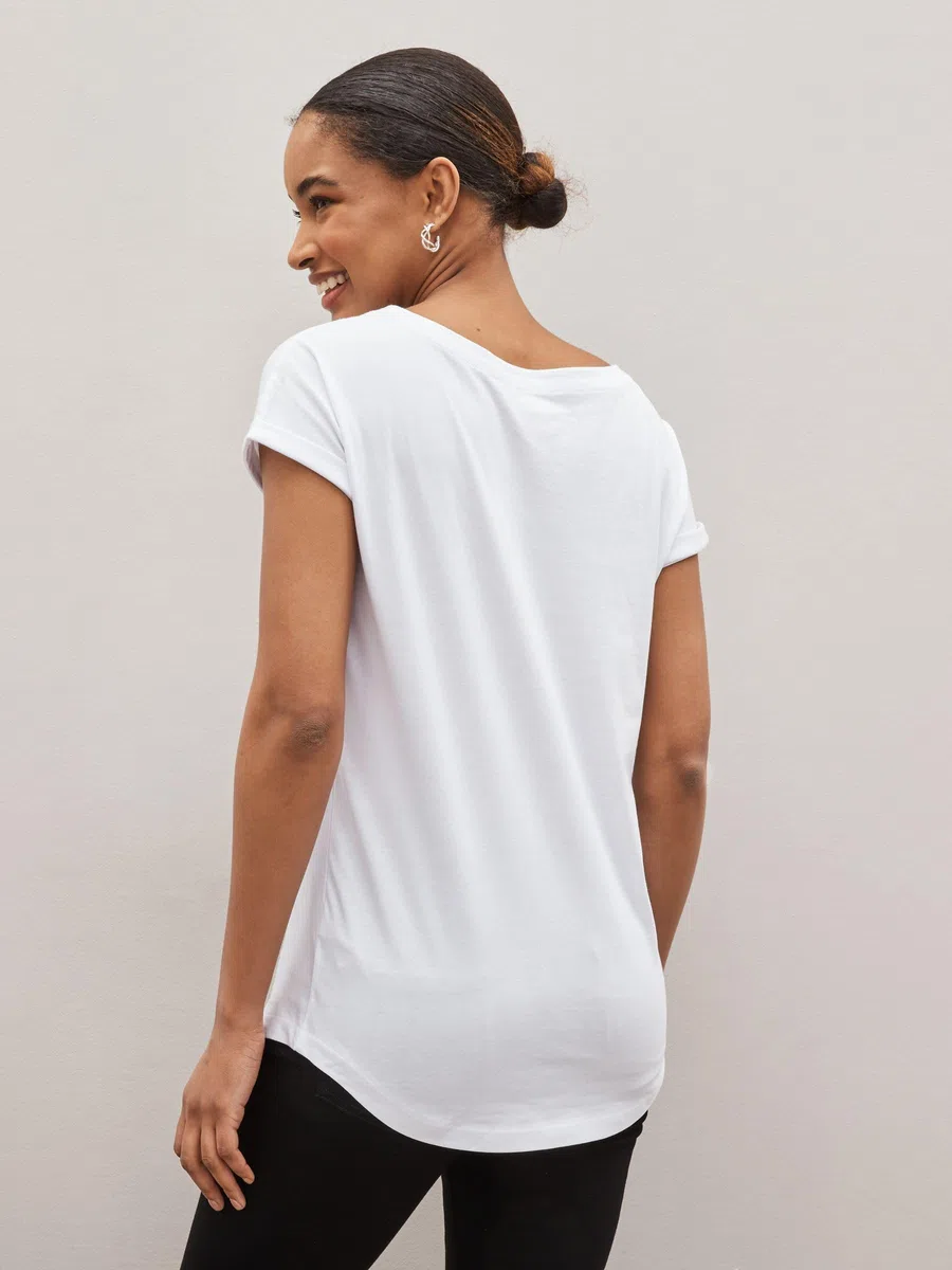 NEXT Camisetas Manga Corta para Mujer, 100% Algodón, Pack de 3 Camisetas