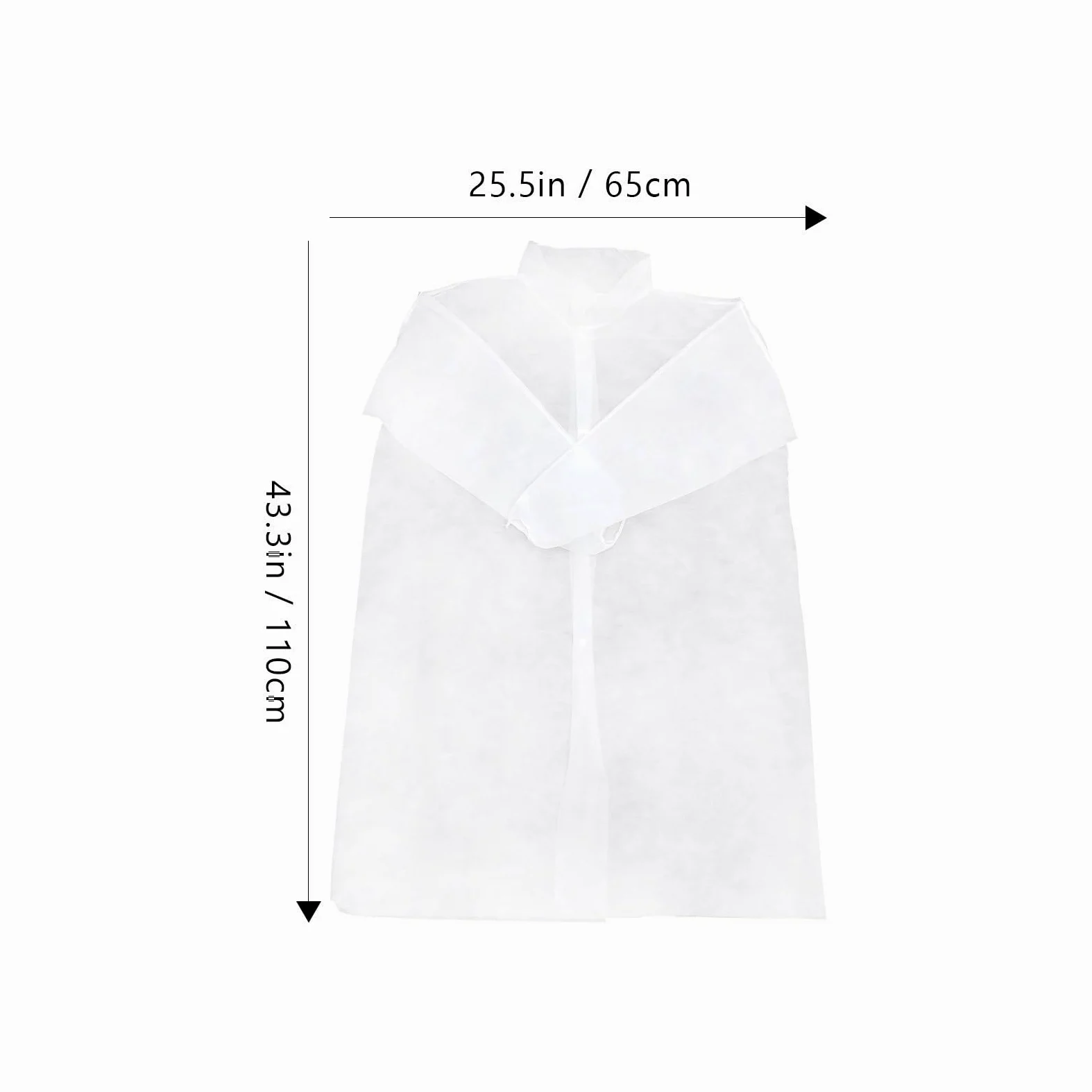 Bata de Laboratorio Desechable de Tela No Tejida para Laboratorios, 10 Piezas, Fácil de Poner y Quitar, Protección Cómoda y Transpirable Varios Estilos