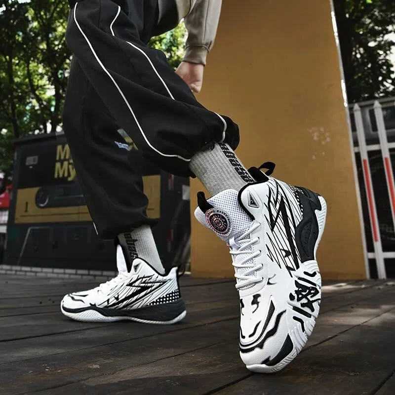 Zapatillas de Baloncesto Alto Unisex Acolchadas, Entrenamiento Casual