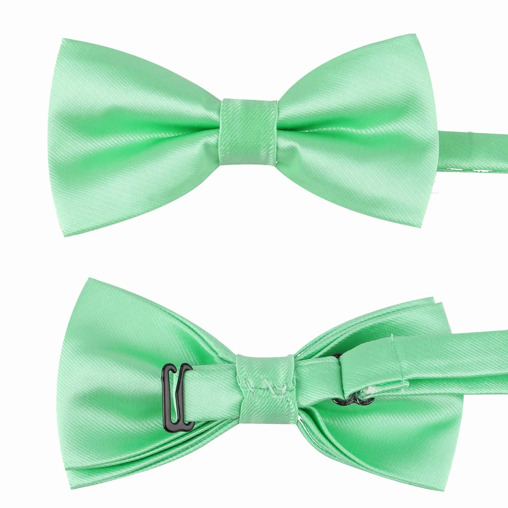 Lazo de satén pre-atado y pañuelo de bolsillo, conjunto de accesorios para traje masculino, adecuado para bodas, conferencias y galas