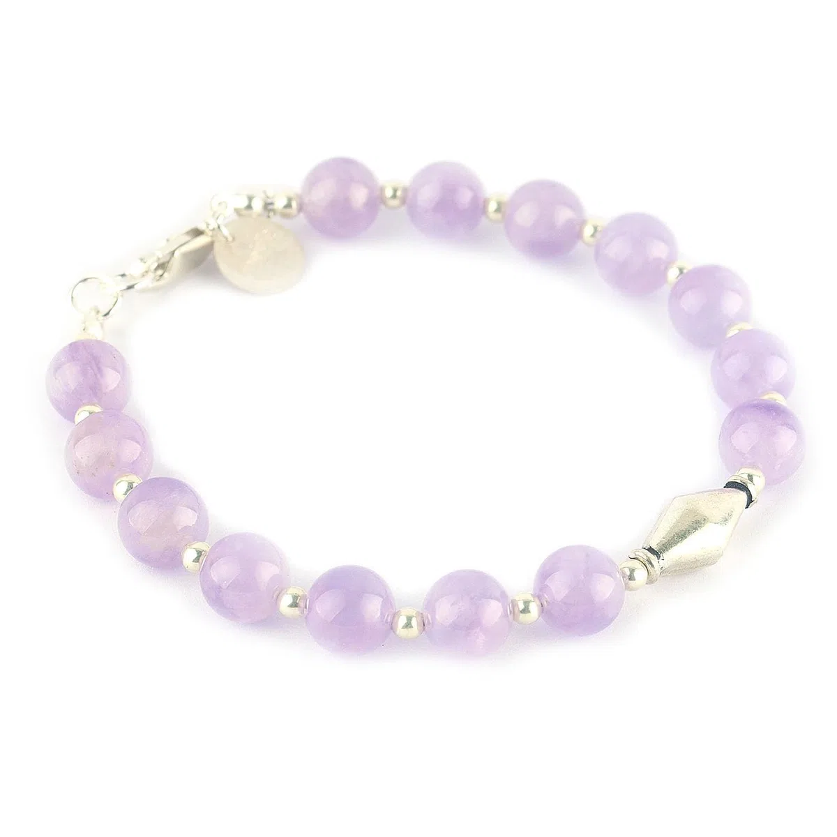 MEKI`S Pulsera Amatista y Plata 925