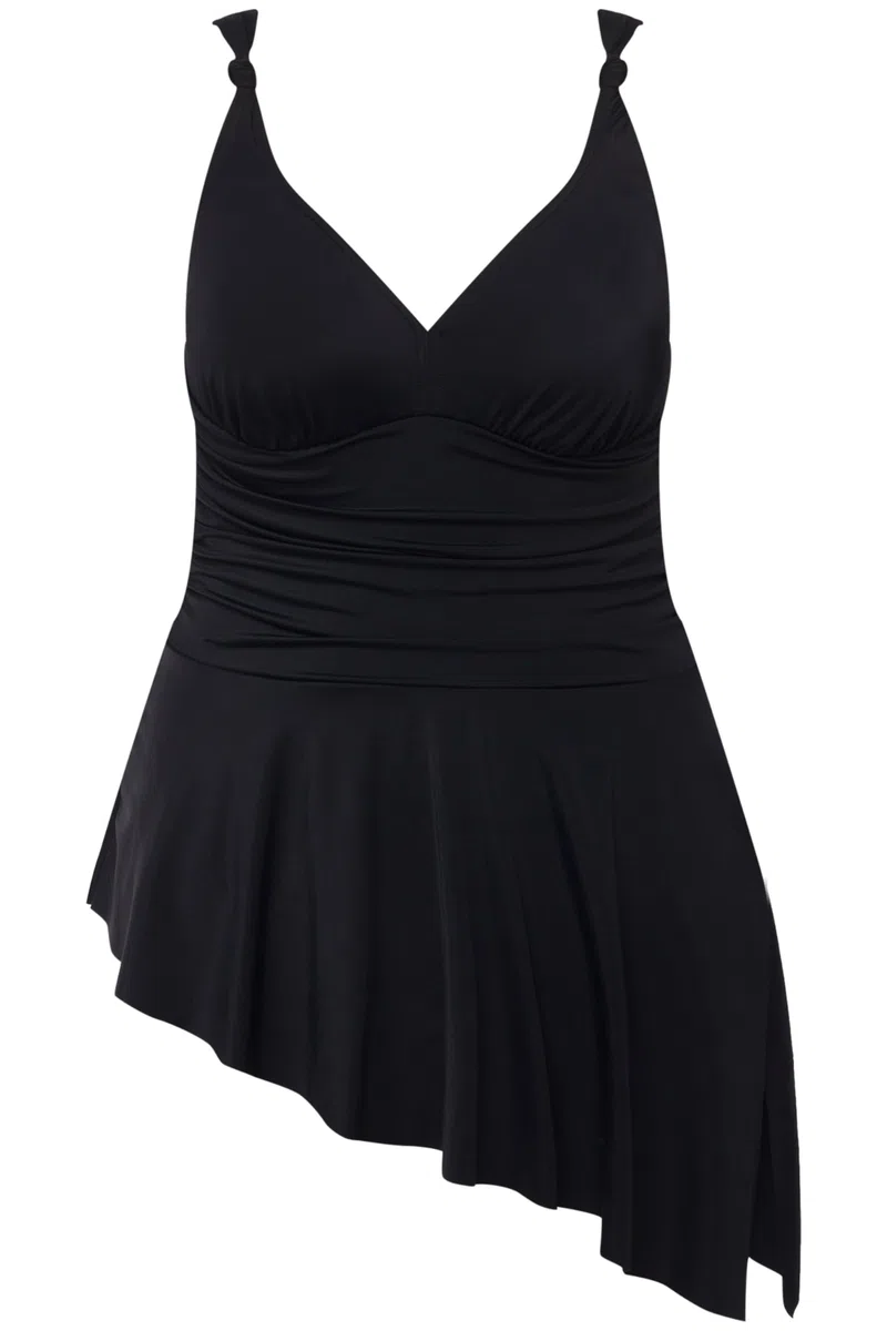 Ulla Popken Vestido de baño, drapeado, Rellenos Blandos, bañador Integrado 814542