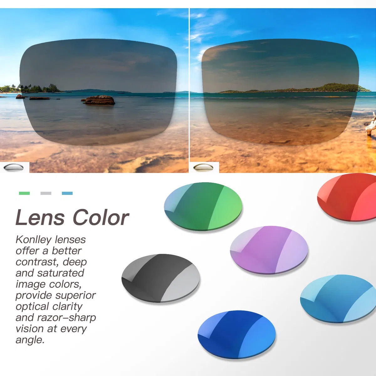 Gafas de sol polarizadas flotantes, gafas de sol para deportes acuáticos para hombres y mujeres, gafas de sol flotantes anti-agua de mar (marco azul marino mate/lente azul espejo)