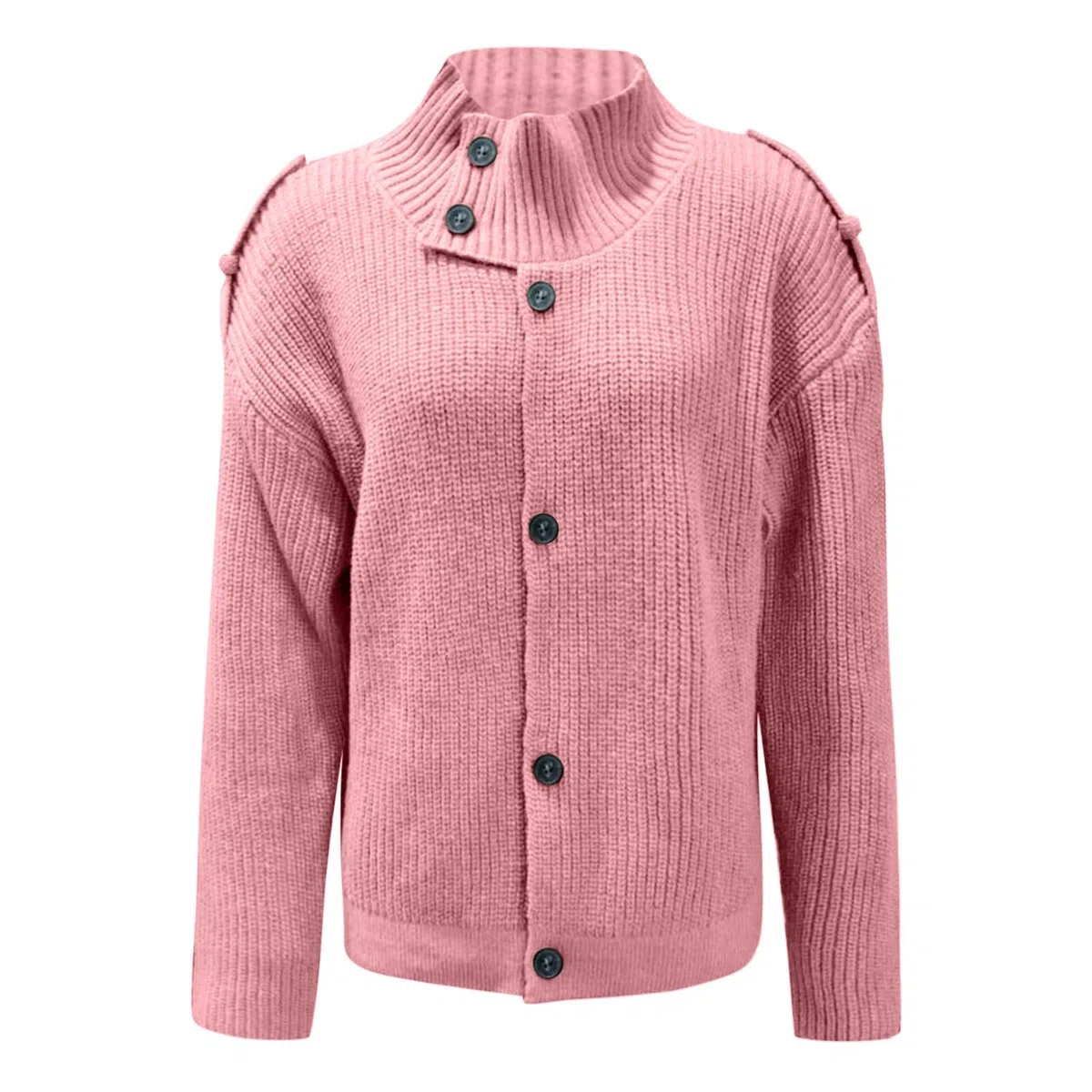 Generisch Cárdigan casual de manga larga para mujer, ropa de abrigo suave y transpirable, cárdigan fino y ligero, cárdigan de punto fino casual grueso, cálido, abrigo de punto suave