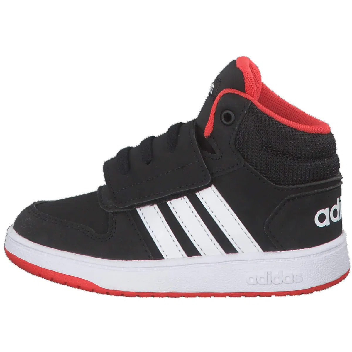 Adidas B75945 Unisex bebé Zapatillas de Gimnasia, Negro (Core Black/FTWR White/Hi/Res Red S18 Core Black/FTWR White/Hi/Res Red S18), 18 EU