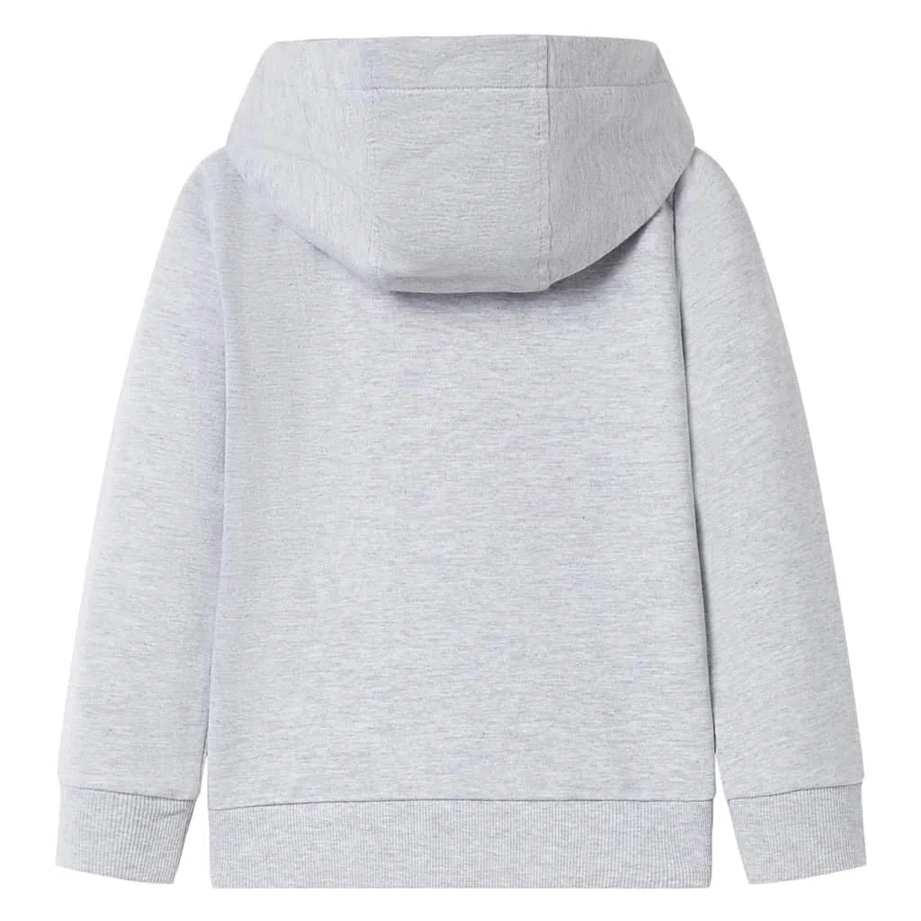 Sudadera con capucha para niños con cremallera, color azul oscuro, mezcla de algodón, poliéster, talla para niños y niñas, uso diario, cálido y cómodo