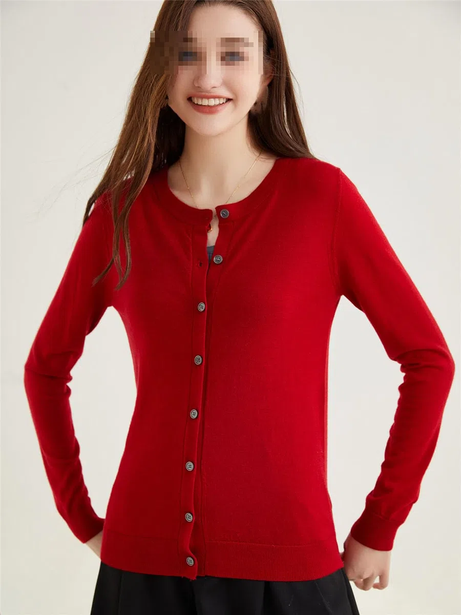 Cárdigan De Manga Larga para Mujer, Suéteres, Tops De Lana, Chaqueta De Punto