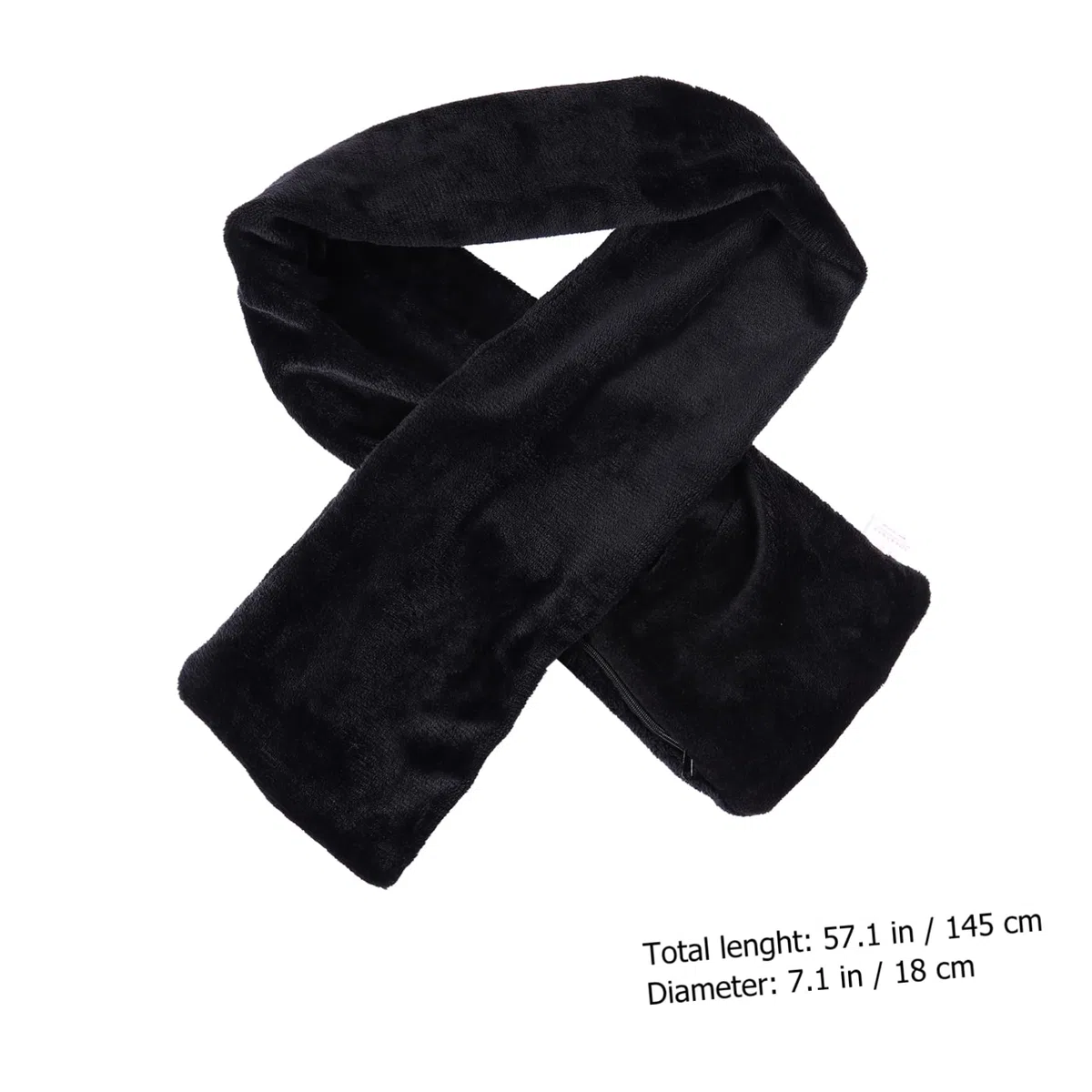 VALICLUD Bufanda Calefactable de Terciopelo Calentada Bufanda Cálida para Invierno Carga USB Cuello