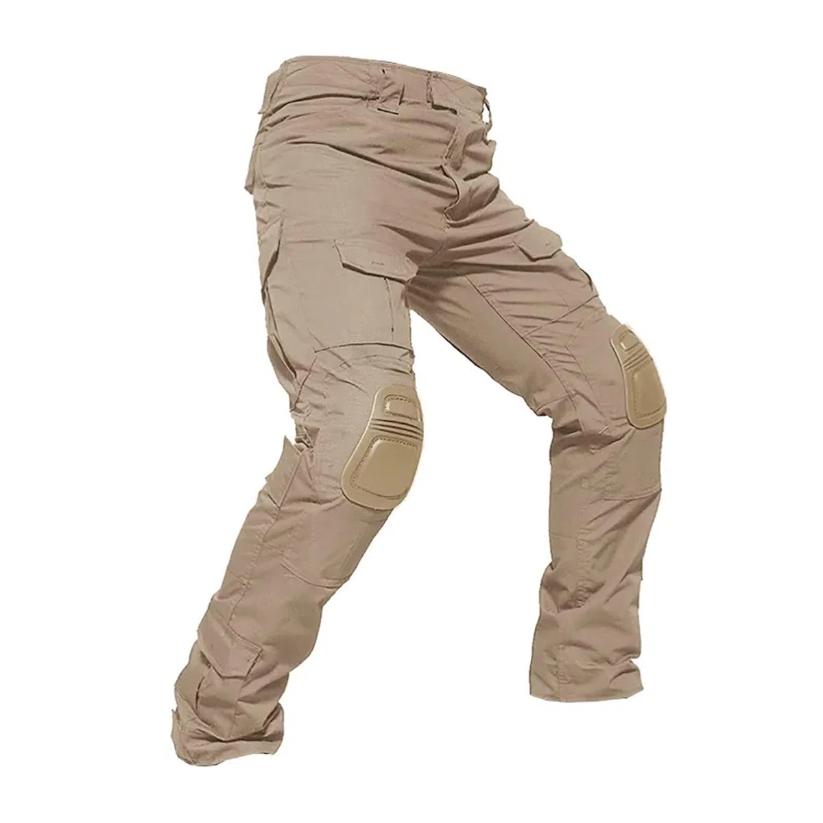 Pantalones tácticos para hombre con rodilleras, camuflaje, pantalones de combate, pantalones de combate, pantalones de exterior con múltiples bolsillos, elásticos, antidesgarros, pantalones