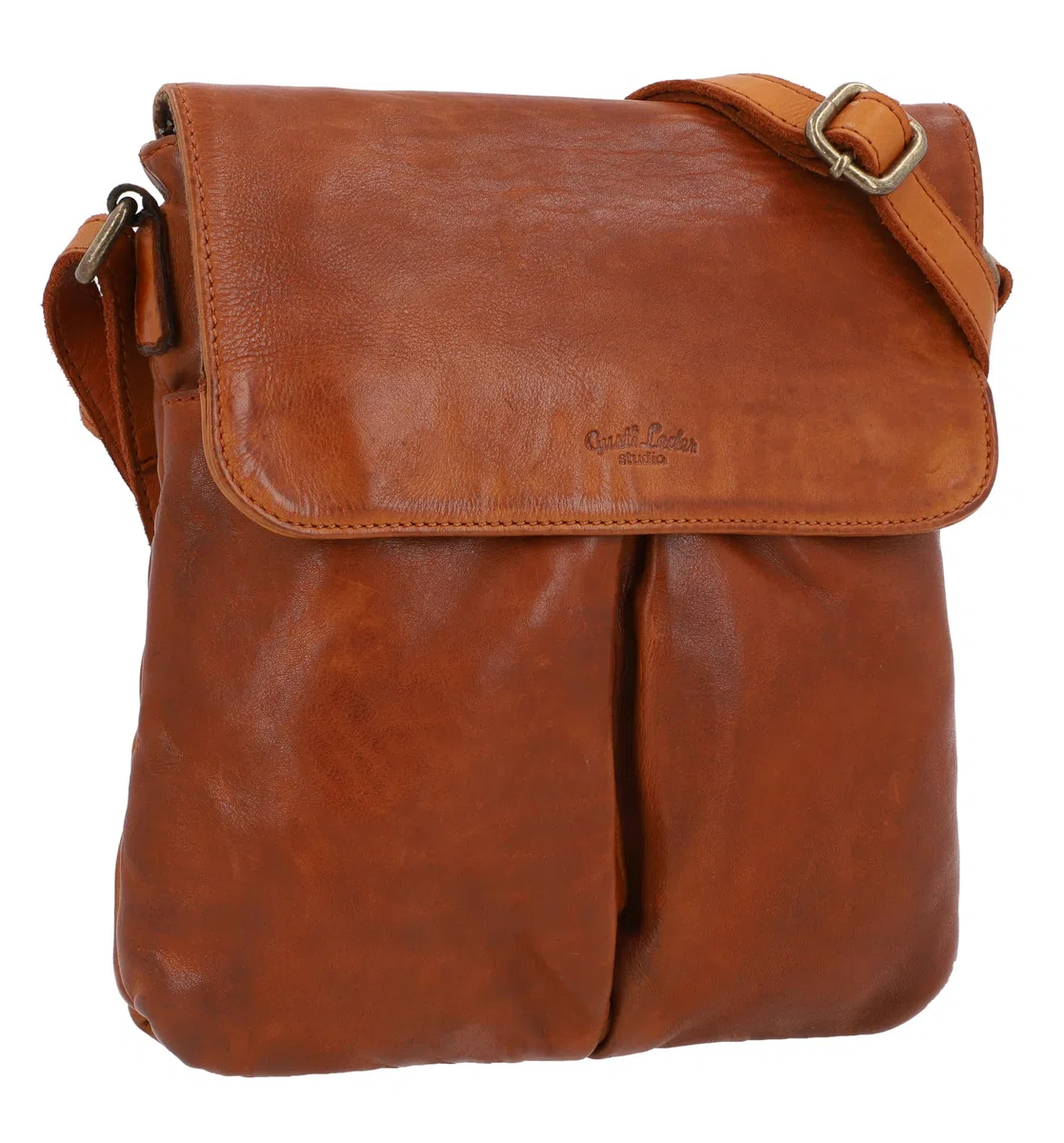 Gusti Bolso bandolera de piel - Veha Mujer Bolso de cuero marrón Cuero