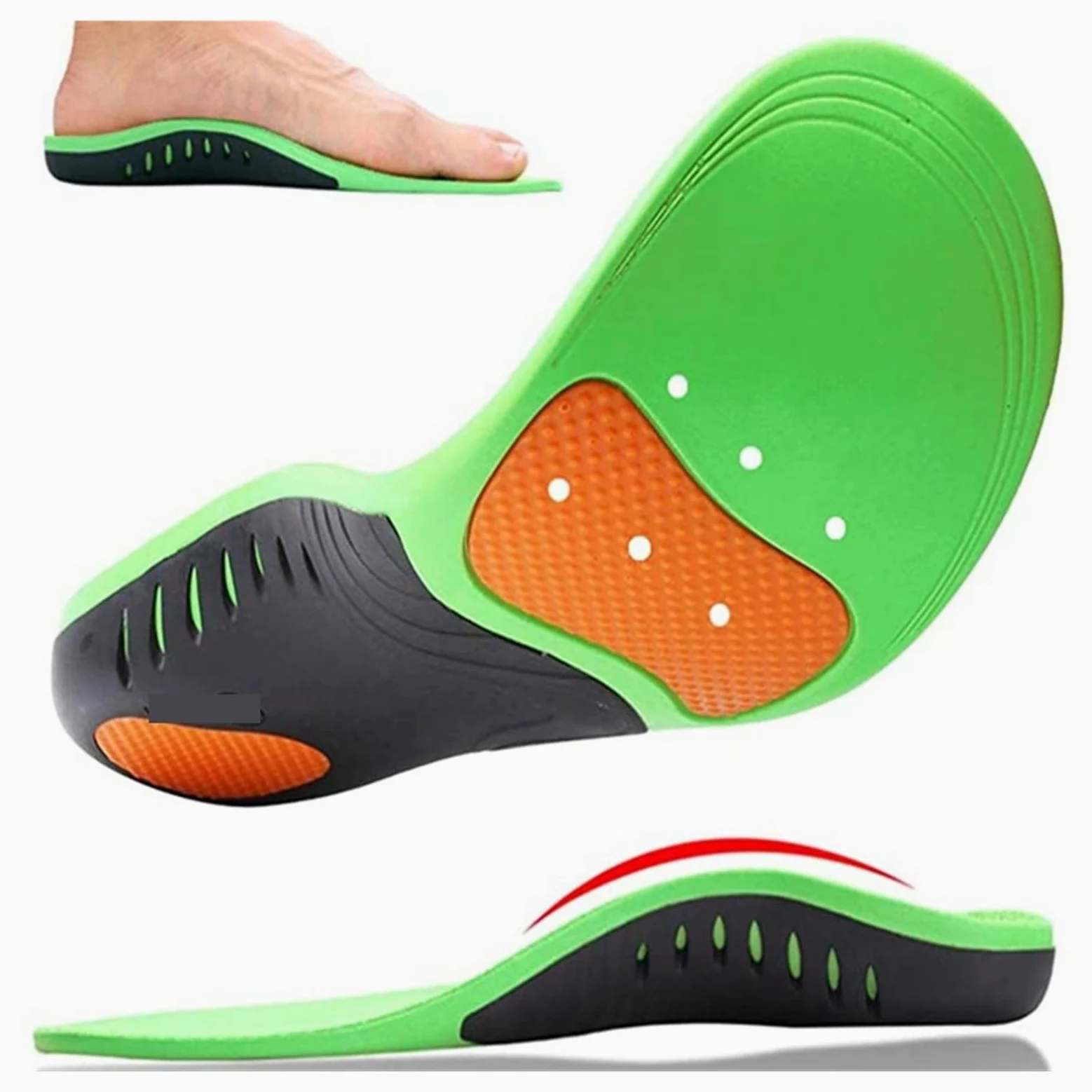 Plantillas De Soporte Plantillas ortopédicas for zapatos plantilla Plantar cómoda for pies almohadilla for calzado deportivo soporte for arco suela de zapato tamaño: 36-50