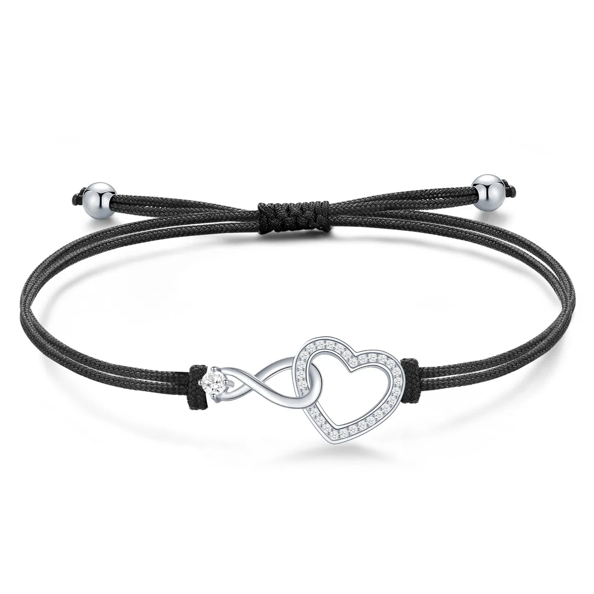 Jrêveinfini Infinito Pulsera Mujer Niña Plata de Ley 925, Regalo Navidad Cumpleaños Mujer Niña Mama con Caja de Regalo, Ajustable 16+3cm
