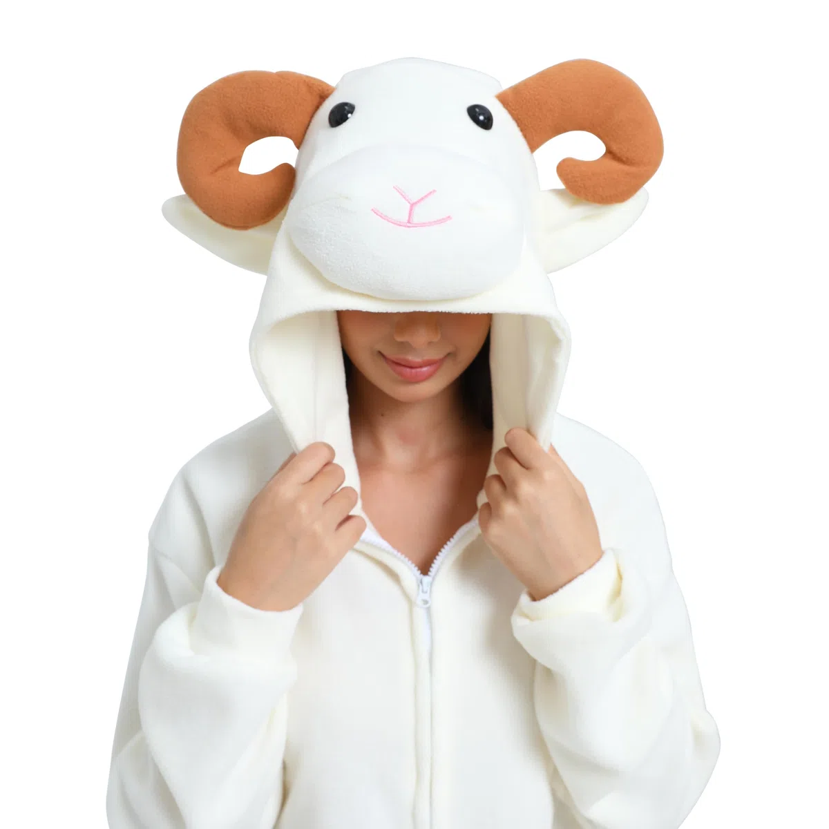 NAITOKE Disfraz de animal para adultos, disfraz de Halloween, pijama de una pieza para mujeres, hombres y adolescentes