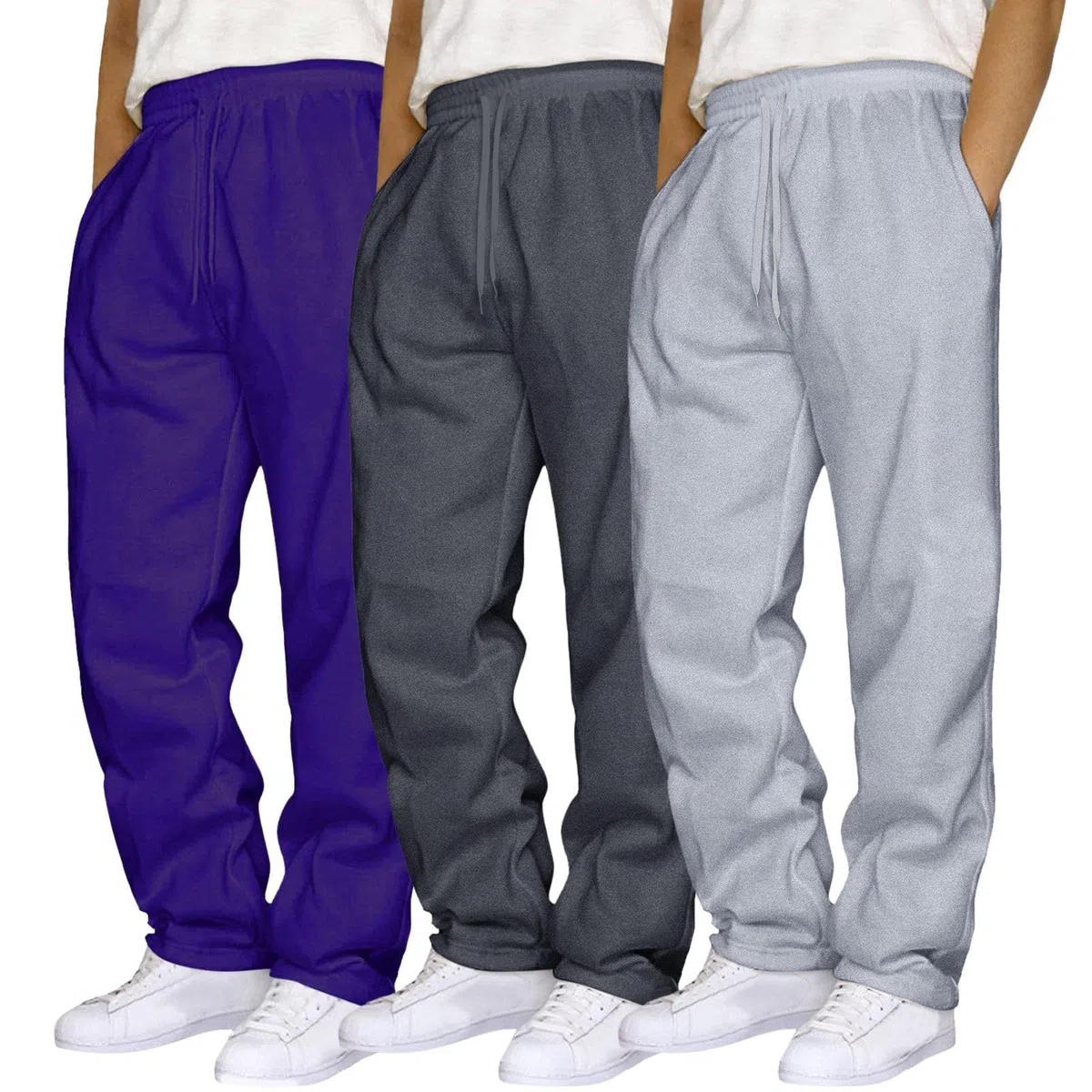 Pantalon Deportivos para Hombre Pantalones Chandal Hombres Recto Largos Deporte Running Pantalóns Cómodo Cintura Elástica De Treino Gimnasio Chinos Jogger con Bolsillos