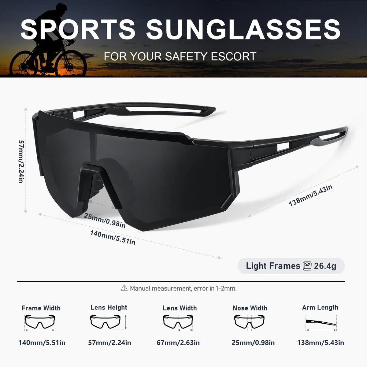 Gafas de sol polarizadas cuadradas para hombres y mujeres, con montura ligera, con protección UV