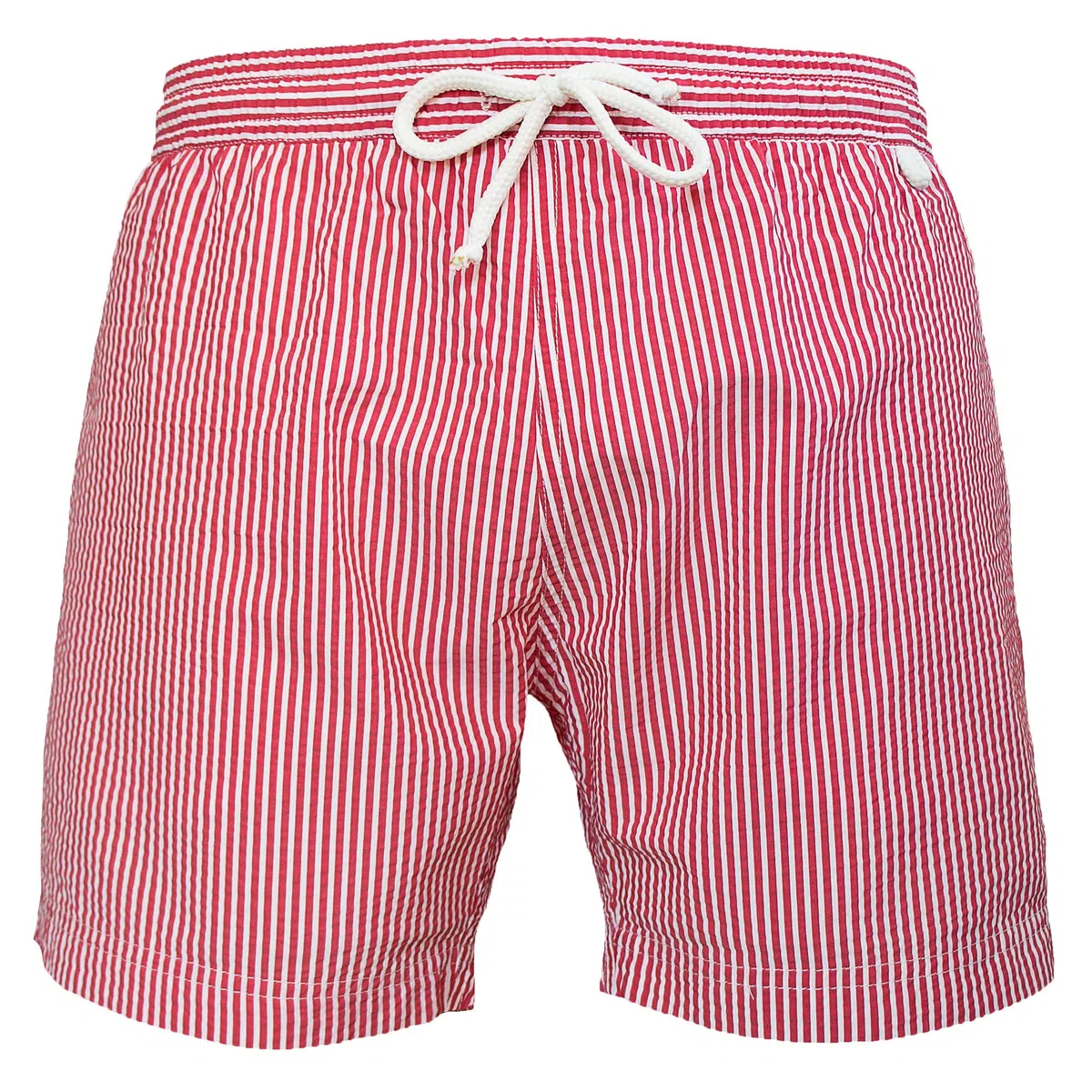 Les loulous de la Playa – Bañador para hombre, clásico, rayas, rojo y blanco rojo M