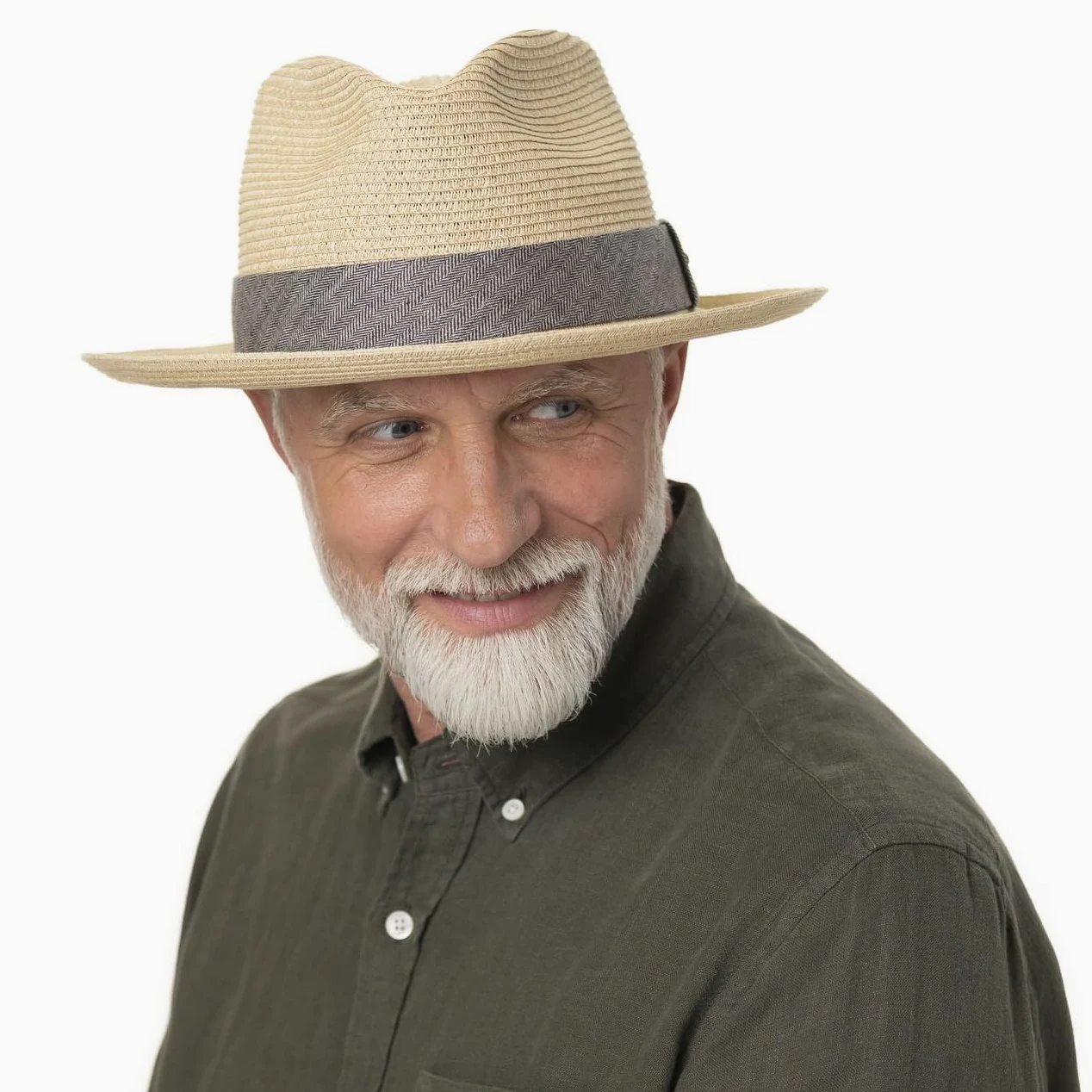 Stetson Lintano Toyo Sombrero Fedora de Paja Banda Multicolor Unisex Primavera Verano