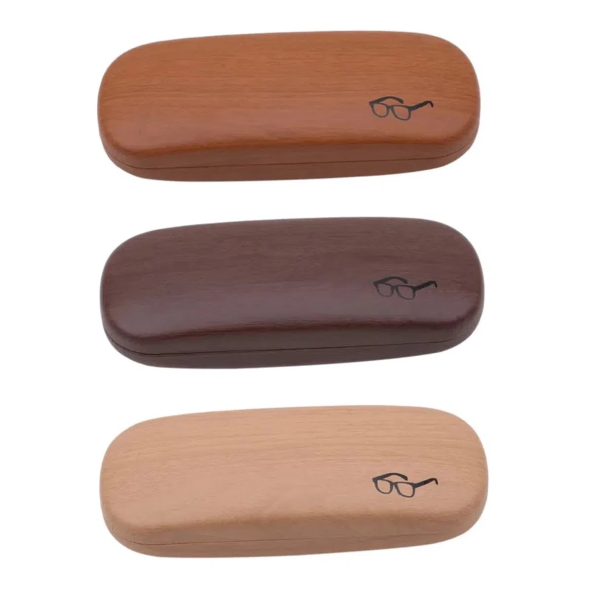 Estuche duro de madera for gafas, estuche lectura Metal for hombres y mujeres, caja cuero for, 2 uds Para Viajes Y Vacaciones