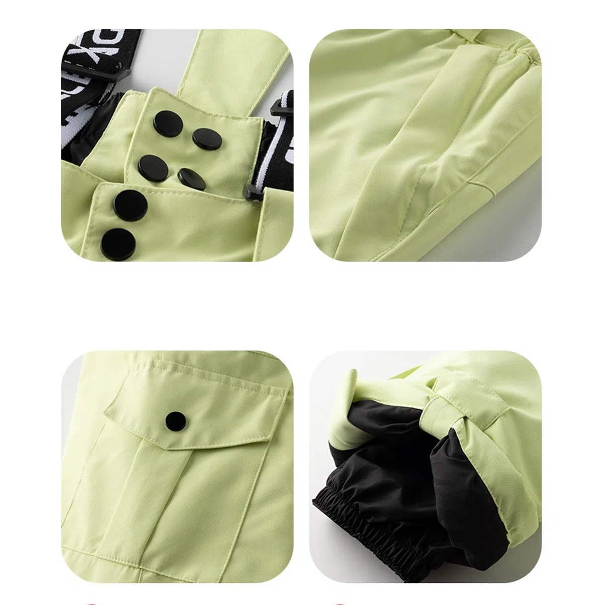 Genérico Pantalón de Esquí Infantil para Niños y Niñas - Impermeable y Térmico para Invierno, Pantalón Softshell para Esquí Alpino, Senderismo y Montaña