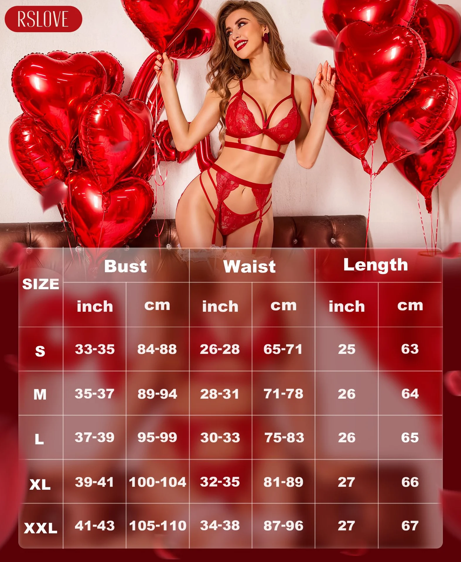 ZXLIHS Conjunto de lencería Sexy para Mujer con Sujetador y Bragas de Encaje Floral, 3 Piezas con Liguero