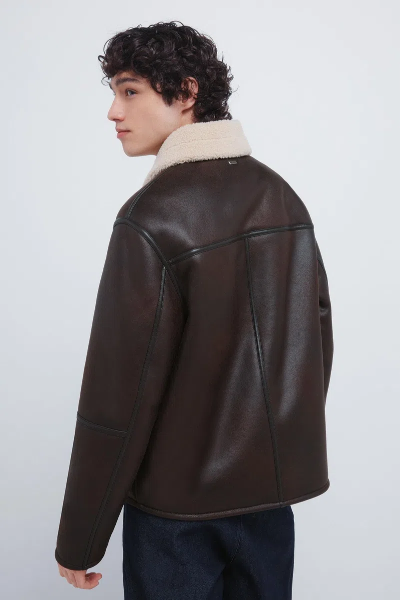 SPRINGFIELD Shearling Oversize Double Face Aviator SPORT JACKET Hombre